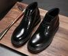 Winter Luxury Black Men Ankle Boots Dress Leather Shoes Business Wedding Tooling Boots Outdoor Motorcycle Boots