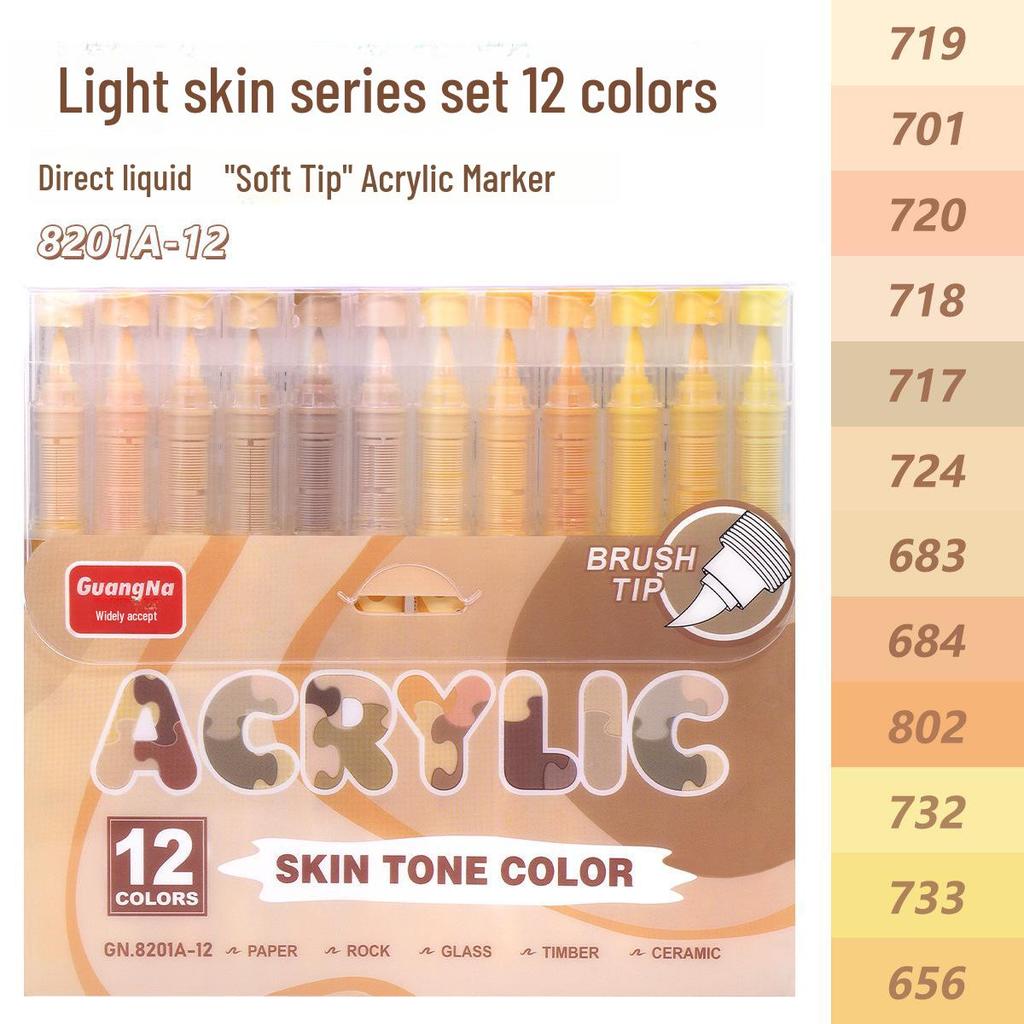 72/120 Farben, weicher Kopf, Acryl-Markierungsstift für Kunst, DIY-Handmalerei, Graffiti