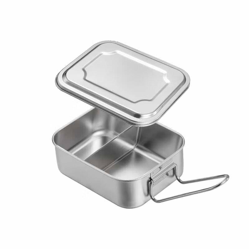 Huihuang 304 Stainless Steel Double-Compartment Lunch Box