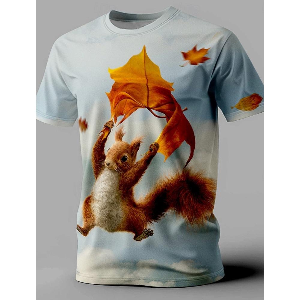 2025 Summer Men's Anger Come Over Cat 3d Printed Short Sleeved Round Neck T-Shirt Bar Party Casual Quick Drying Neutral Clothing