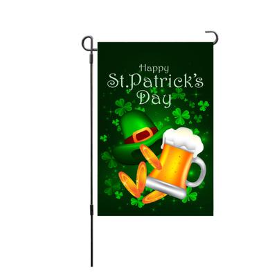 St Patricks Day Garden Flag Innovative Exquisite Decorative Double Sided St Patricks Day Outdoor Flag for Deck Porch