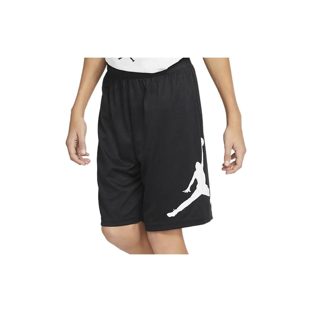 Jordan Logo Print Straight Leg Shorts Kids shorts Black CZ2058-010 S