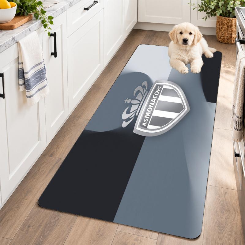 Flannel Kitchen Mat Monaco FC Soft Area Rug Non Slip Floor Carpet Home Decoration