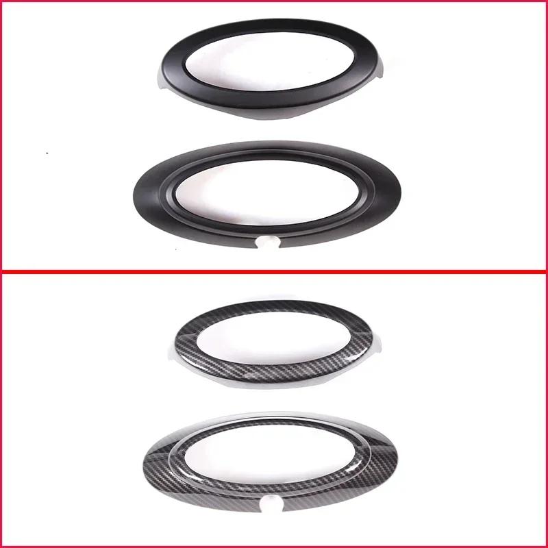 Car Sticker Ford New 2025 Hot For Ford Maverick 2022+ABS Carbon Fiber/ Black Logo Decoration Ring Front&Rear Cover 2026s Accesso