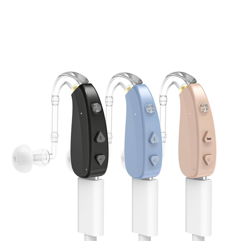 130dB High-Power Digital Hearing Aid with Multi-Mode Noise Reduction, Rechargeable, Behind/On-the-Ear Design