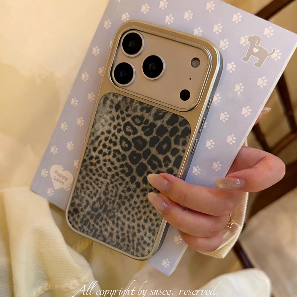 Full-screen Leopard Print Phone Case for IPhone 17 16e 16 15 14 13 12 11 Air Pro Max X XR 8 7 Plus Luxury Clear Soft Back Cover