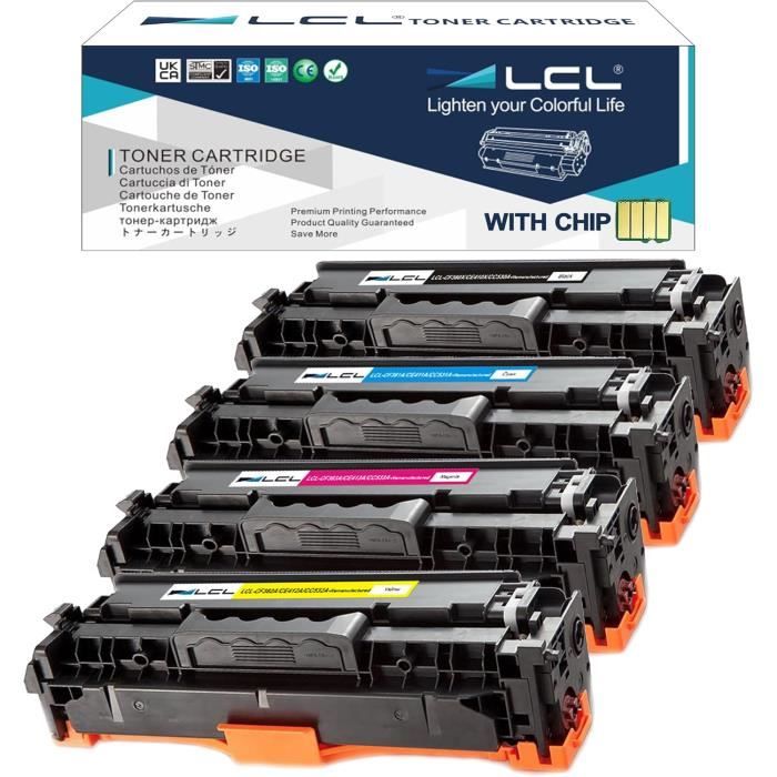 Cartouche De Toner Remanufacturée - LCL - 304A - 4 Cartouches - Compatible HP Color LaserJet - Haute Qualité