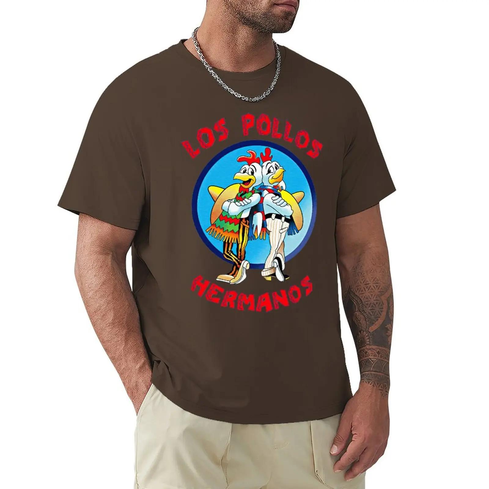 

Los Pollos Hermanos Cool And Funny Short Sleeved Casual Fashion Cotton T-shirt Tee Shirts XXXXXL хаки
