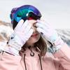 Winter Gloves Women Ski Gloves with Touchscreen Function Thermal Gloves Warm Snow Gloves Waterproof Snowboard Woman Gloves