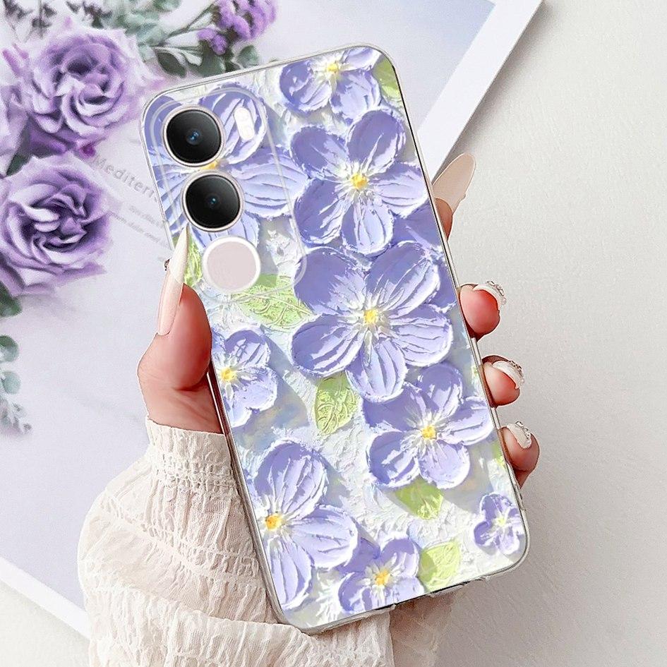 Silicone Case For Vivo Y19s V2419 Cover Lovely Cat Butterfly Cartoon Soft Back Protective Shell For Vivo Y19s 4G Y 19s TPU Coque