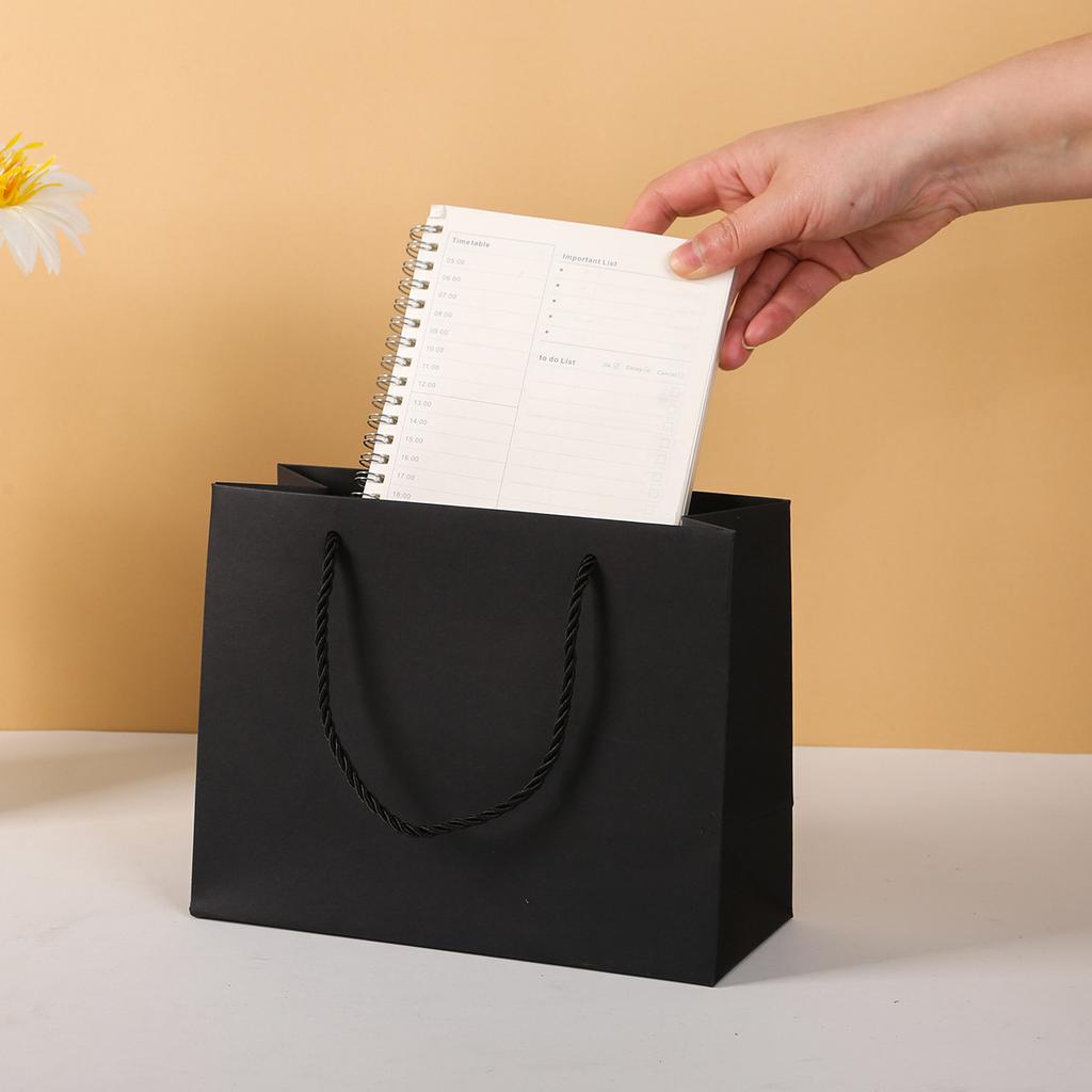 12pcs Elegant Paper Gift Bags with Handles Premium Packaging Bags for Clothing Boutique Shopping Wedding Party Gift Wrap