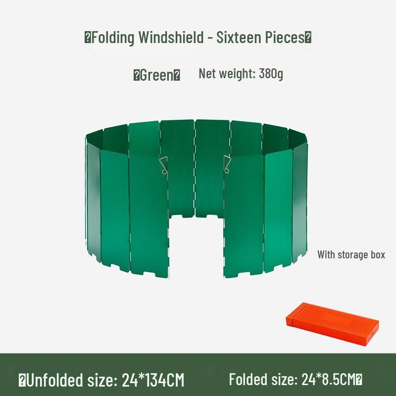 Portable Three-Fold Windshield Camping Stove - Large Heat Concentrator