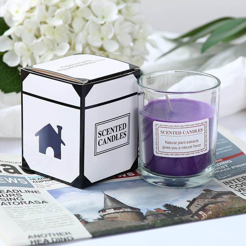 Glass Aromatherapy Candle Valentine's Day Bedroom Girl Without Indoor Incense Creative Handmade Gift Box Glass Cup