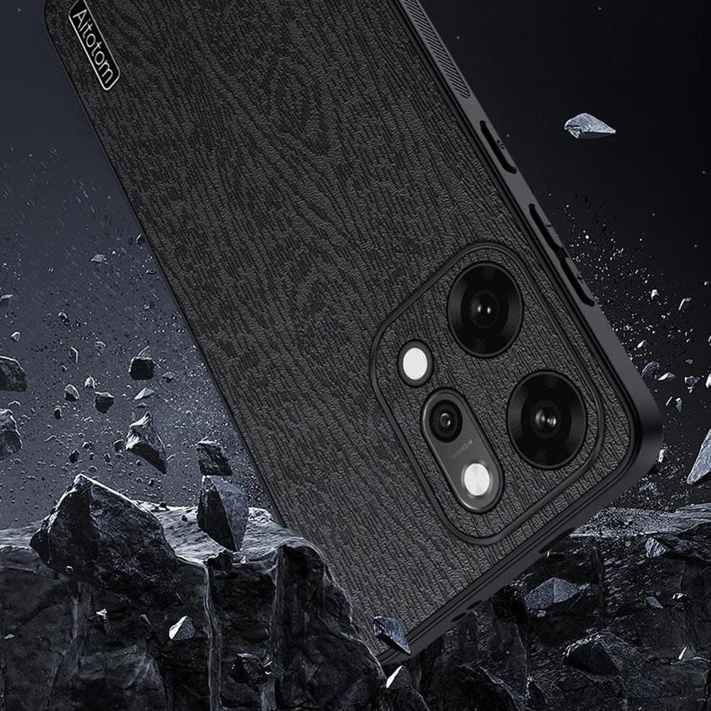 Dla Oppo Reno14 Pro 5G (Światowy) Etui Tekstura Drewna PU Skóra Powlekane PC TPU Pokrowiec na Telefon