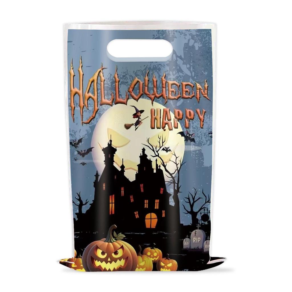 Ghostly Halloween Gift Bags - Skull Trick-or-Treat Party Decorations