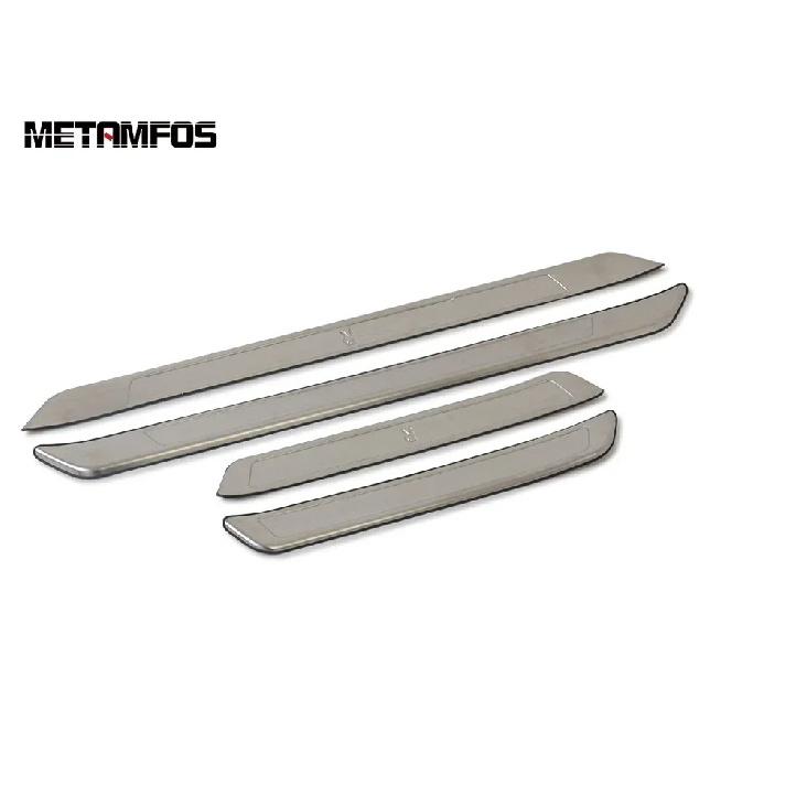 For Toyota Avalon 2018-  2024 Inner Exterior Door Sill Plate Scuff Guard Plate Welcome Pedal Entry Guard Accessories