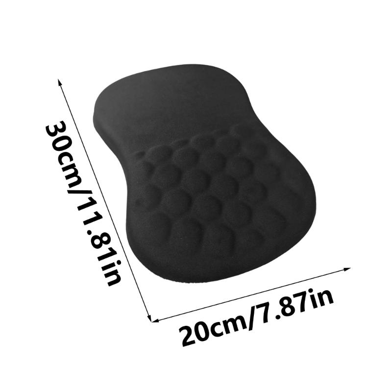 Ergonomic Mouse Pad with Wrist Support, Gaming Mouse Mat with Gel Wrist Rest, Easy Typing & Pains Relief for Home Office
