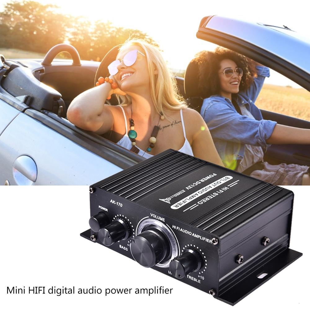 12V Amplifier HiFi Car Stereo Music Receiver FM MP3 Power-Amplifier