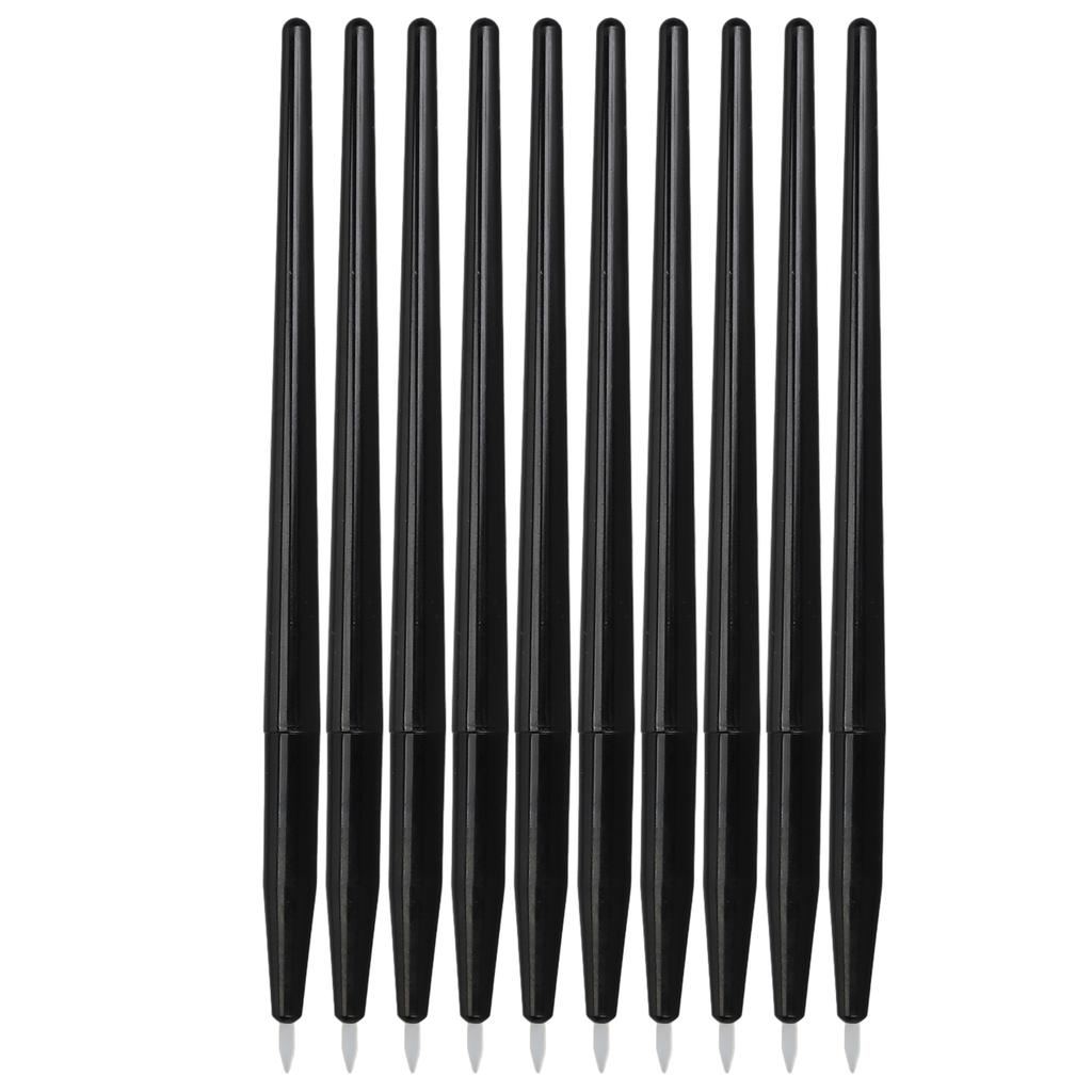10pcs Eyeliner Brush Soft Easy to Clean Silicone Eyeliner Brush Portable Eyeshadow Eyebrow Brush Professional Eye