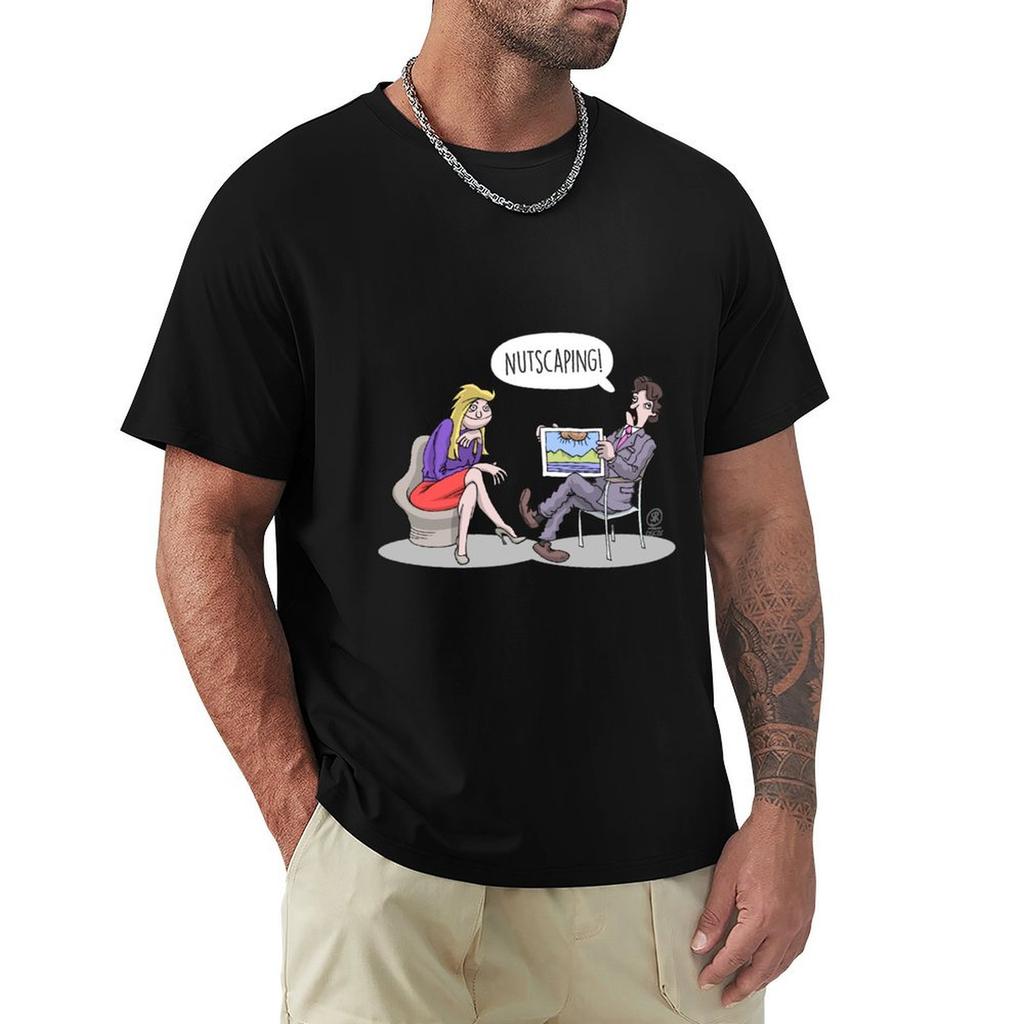 Nutscaping! T-Shirt shirts graphic plus sizes heavyweights plain black t shirts men