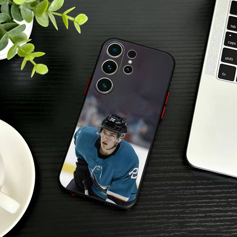 Macklin Celebrini Phone Case For Samsung S26,S25,S24,S23,S22,S30,S21,Ultra,Plus,FE 5G Black Soft Cover
