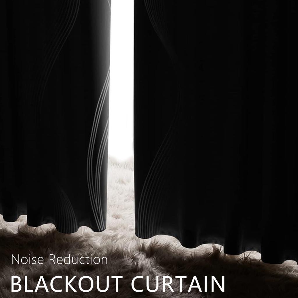 2025Silver Wave Curtains High Precision Blackout Curtains Living Room Sun Protection Heat Insulation Curtains