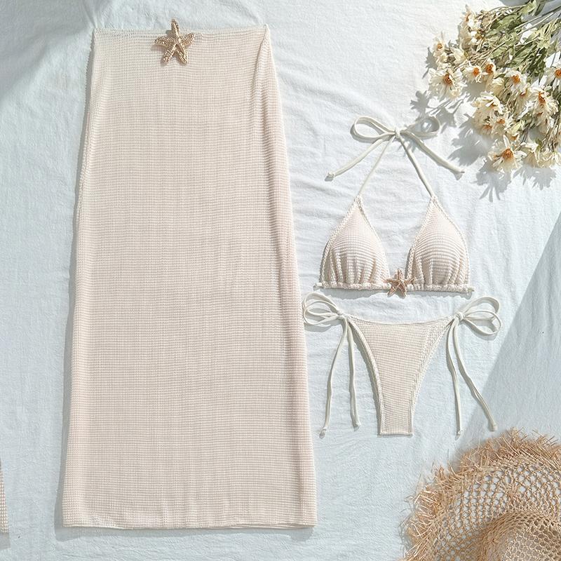 Bikini Bandage Swimsuit High Waist Swimwear for Women Bikini 3 Pcs Bathing Suits Summer Female