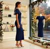 2026 Summer Elegance: High-End Slit Dress with Hip-Hugging Skirt
