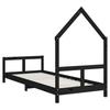 Children s Bed Black 80x200 cm Solid Pine Wood