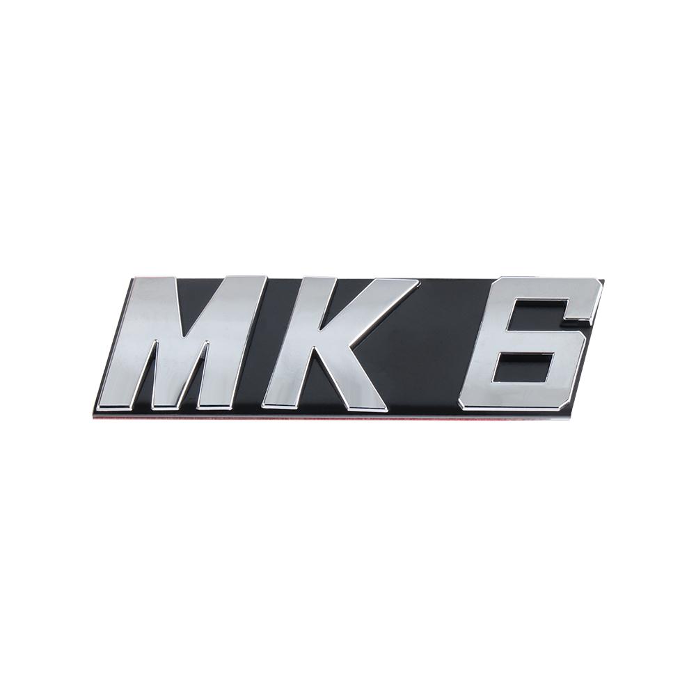 AABKY1 1pc 3D Metal MK5 MK6 MK7 MK7.5 Badge Emblem Car Sticker Front Grille Decor Decals For Volkswagen VW Jetta Touran POLO Golf 5 6 7