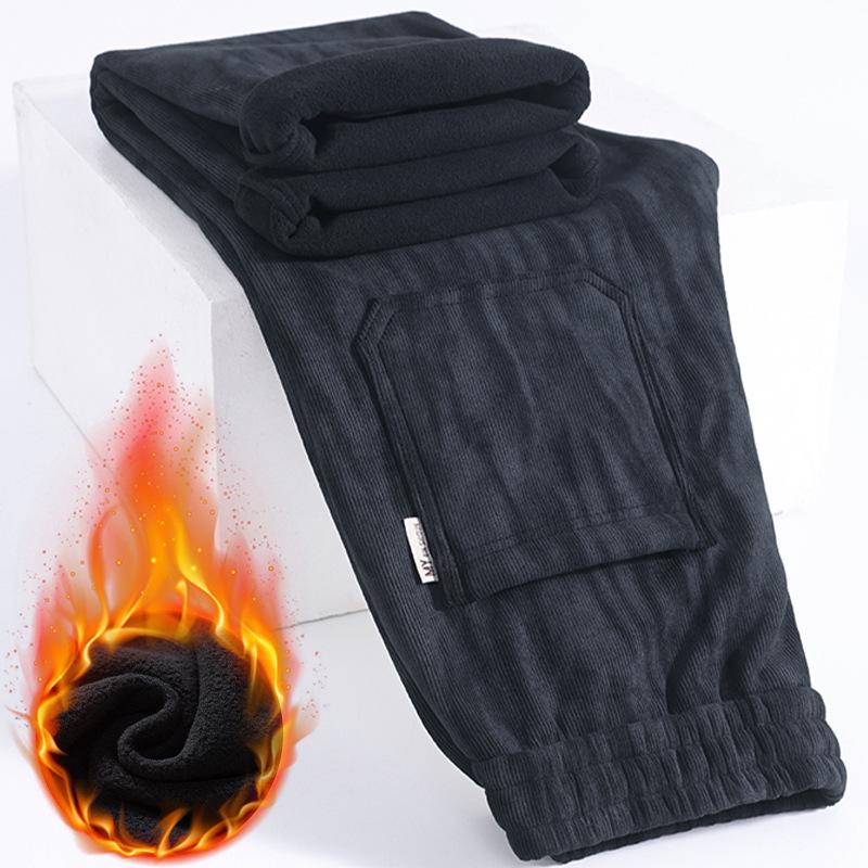 Autumn and Winter Large Size Loose Sweatpants Dirty Pants Men's Tie-dye Wide-leg Pants