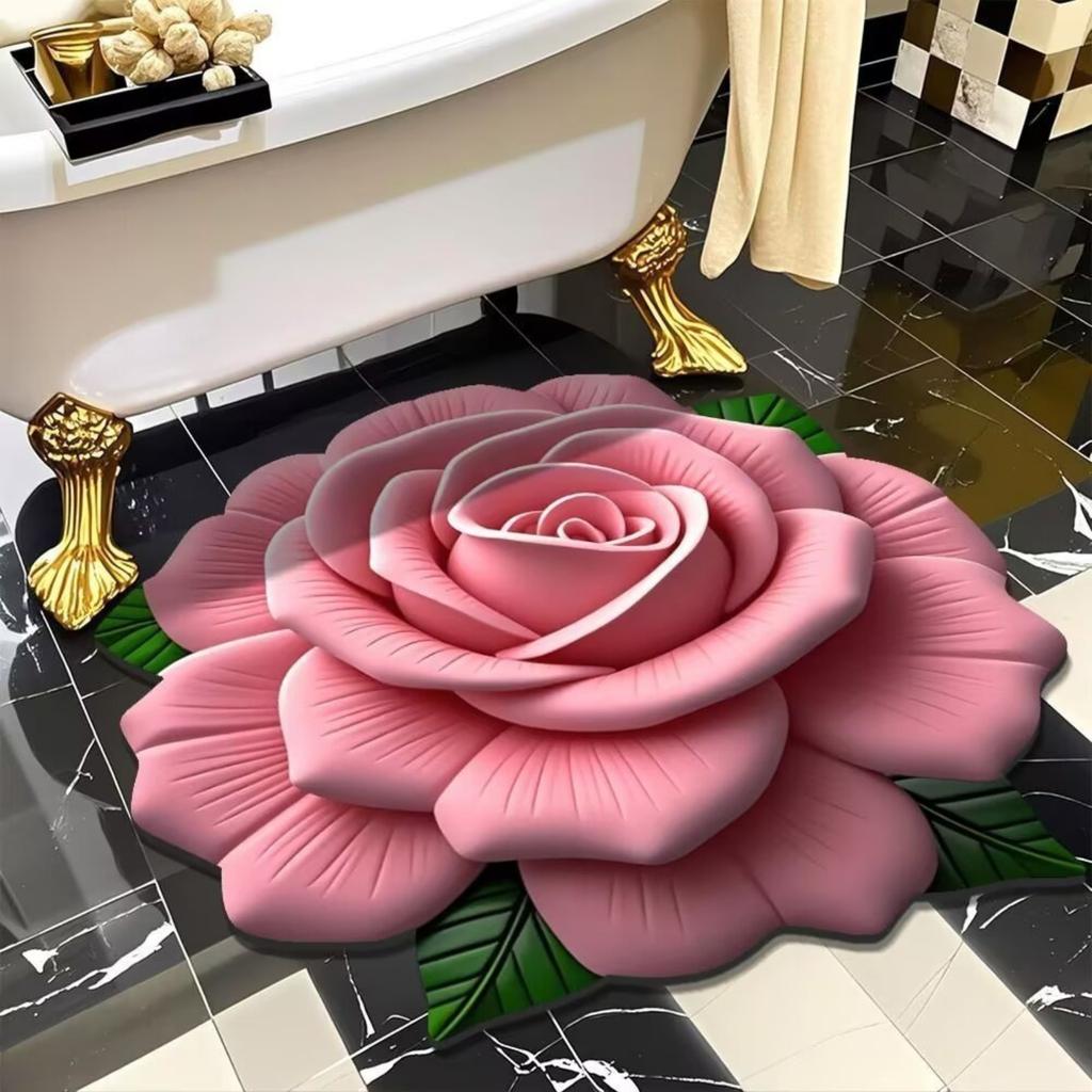 3D Visual Entrance Door Mat And Household Bathroom Floor Non- Mat