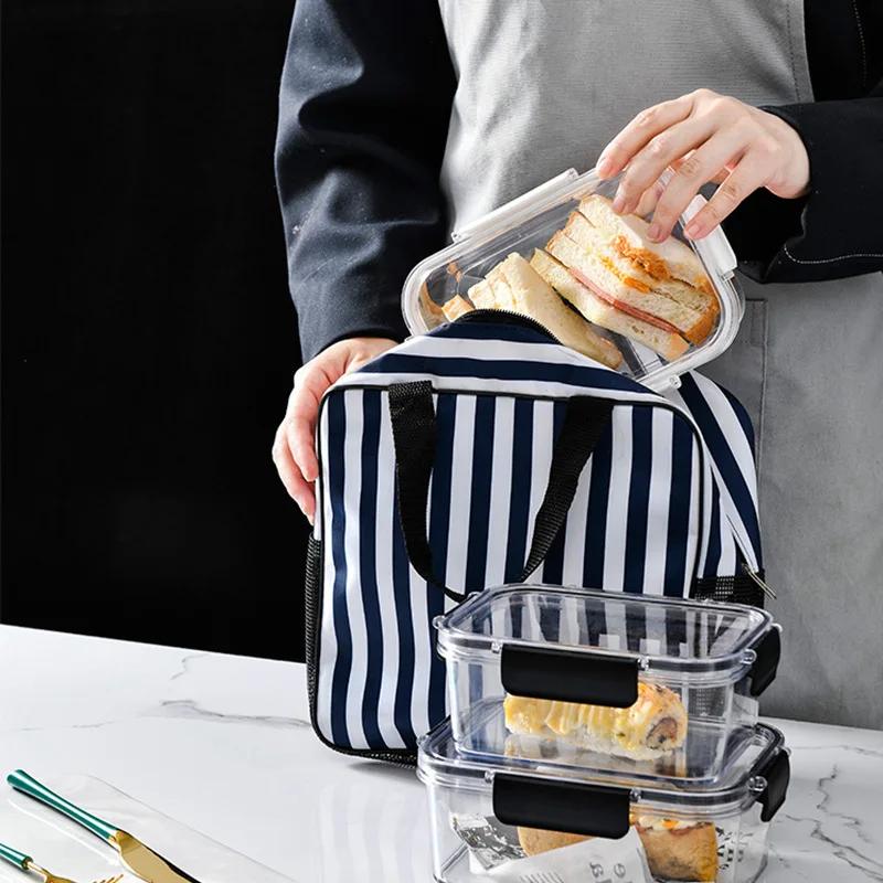 3/1PCS Crisper Box Refrigerator Storage Box Office School Lunch Box Sealed Fresh Keeping Boxes Vegetable Fruit Food Organizer