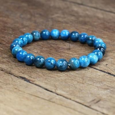 Bracelet - Natural Apatite - Yoga - Woman - Energy Jewelry - Adult