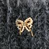 Women's Winter Hat with Cat Ears & Butterfly Brooch - Stretchy Foldable Beanie for Cold Weather, Soft Warm Ear Protection, Hand Wash Only, Winter Hat