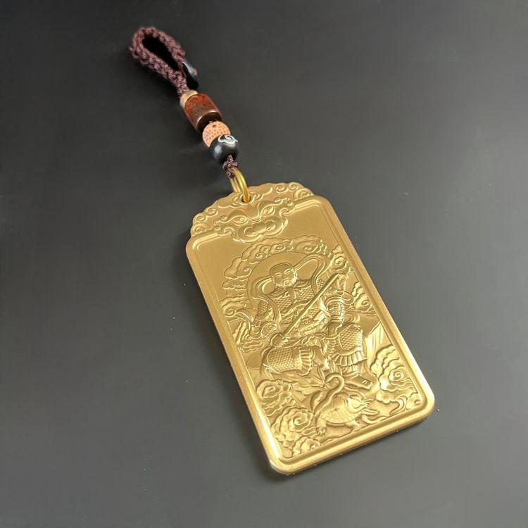 Taoist Accessories Zhenwu Emperor Xuantian God Pendant Copper Necklace Taoist Protective Amulet Exquisite Portable Pendant