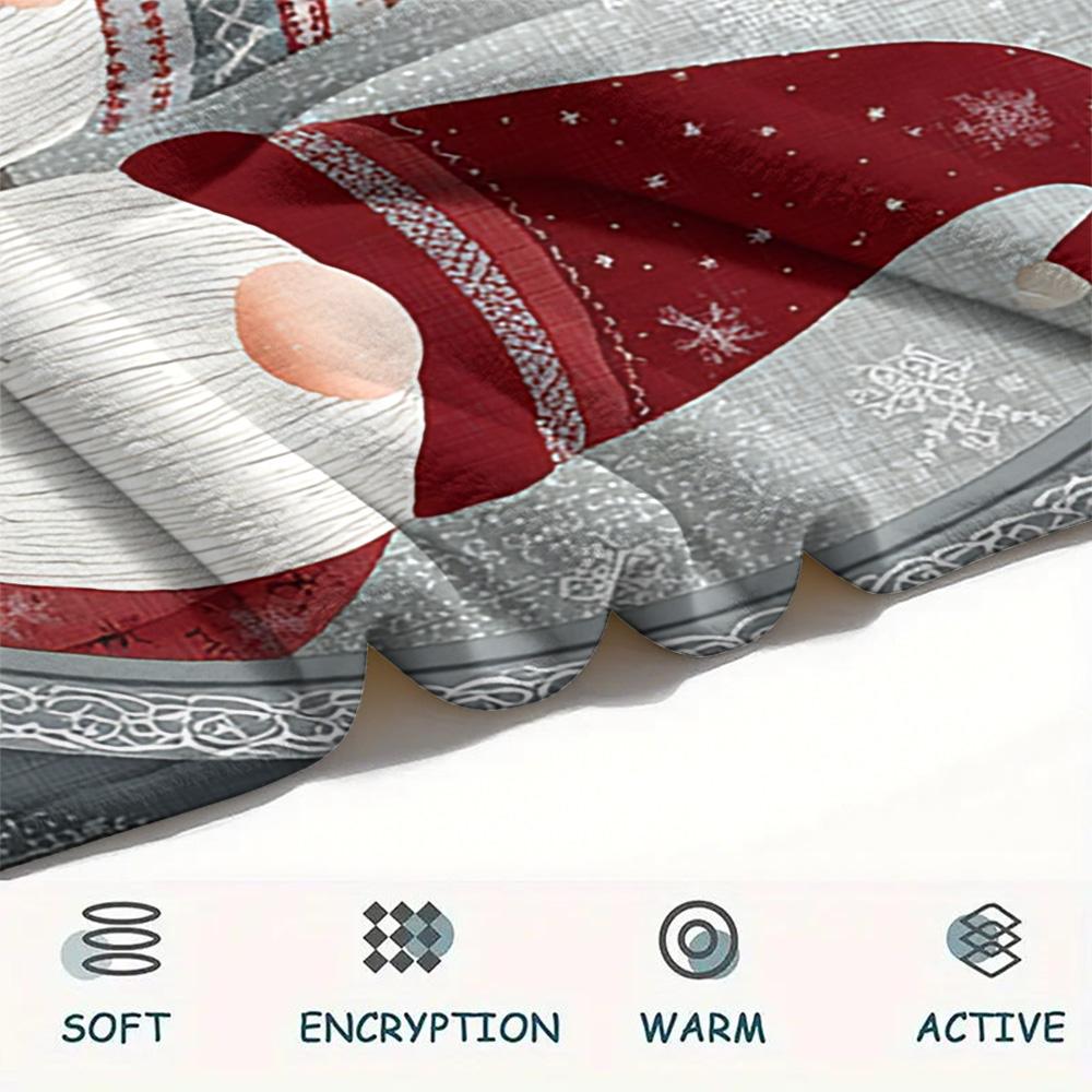 Dwarf Print Flannel Blanket, High quality Comfortable for All Seasons, Home Decor, Warmth and Comfort, Perfect for Christmas Gifts