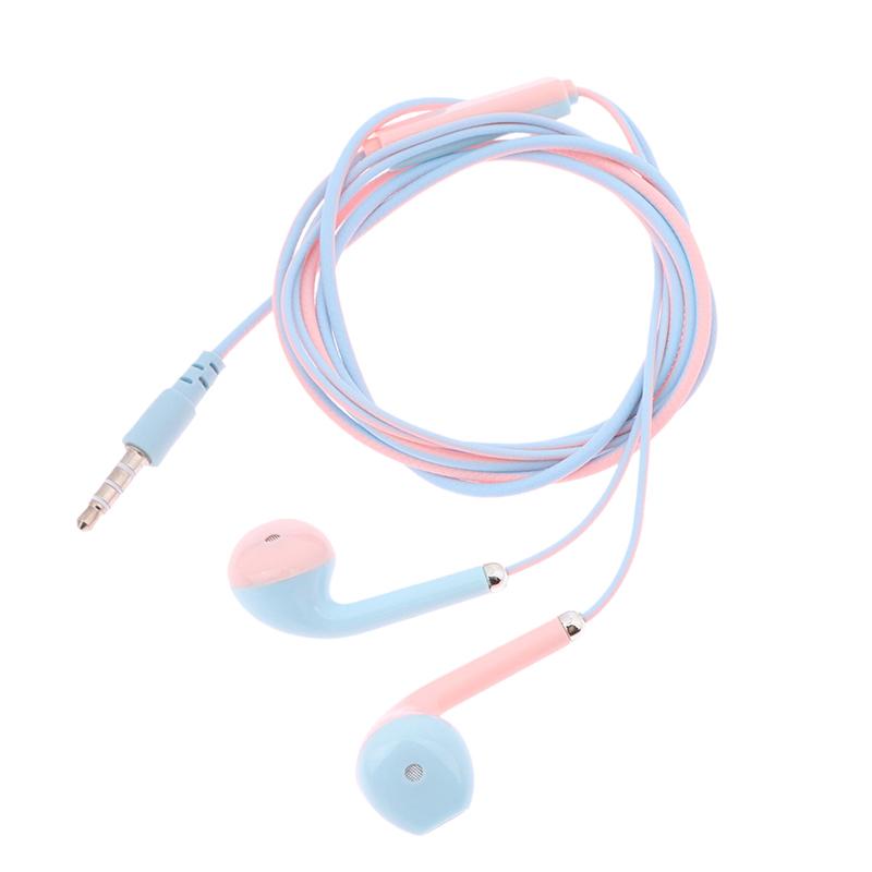 Universal 3.5Mm Stereo In-Ear Macaron Color Headphones Sport Music Earbud Wired Earphones With Mic For Xiaomi Huawei Samsung