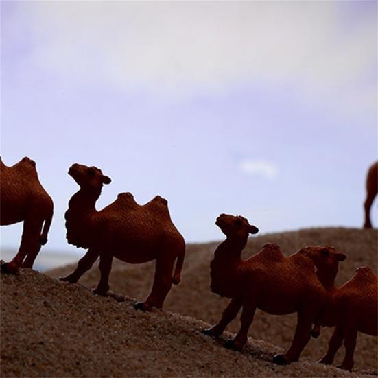 Animal Figurine Eco-friendly for Kids Brown Car Dashboard Decoration Camel Statue Chic Round Corners Lightweight