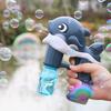 Dolphin Bubble Machine with Light Music Leakproof Kids Handheld Automatic Bubble Maker Shooter Blower Toy Toddlers Boys Girls Christmas Gift