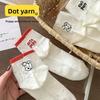 Ladies Spring and Summer Thin Cute Cartoon Embroidered AB Style Medium Tube Cotton Socks
