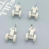 50Pcs Electric Curtain Rails Runners Hooks Thickened Curtain Track Curtain Rail Hook General Pulley Smart Curtain Accessories