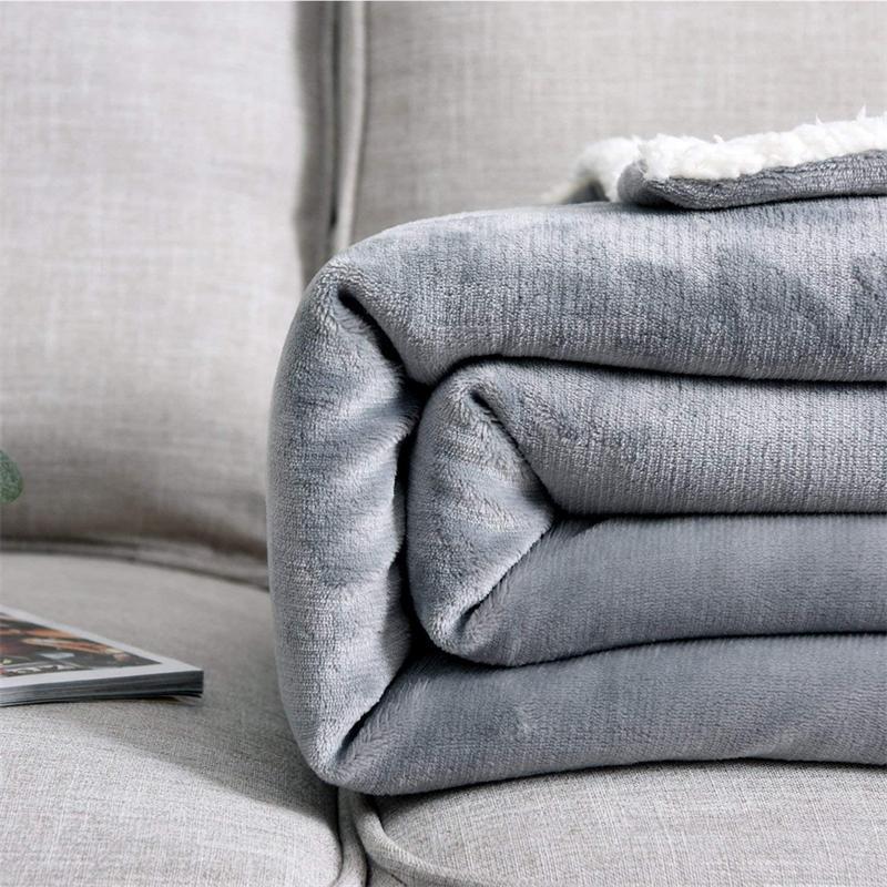 Cozy Double Layer Flannel Blanket for Home and Office