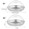 Stainless Steel Steamer with Handle Foldable Steaming Grid Steam Cooking Utensil Drain Basket Cookware