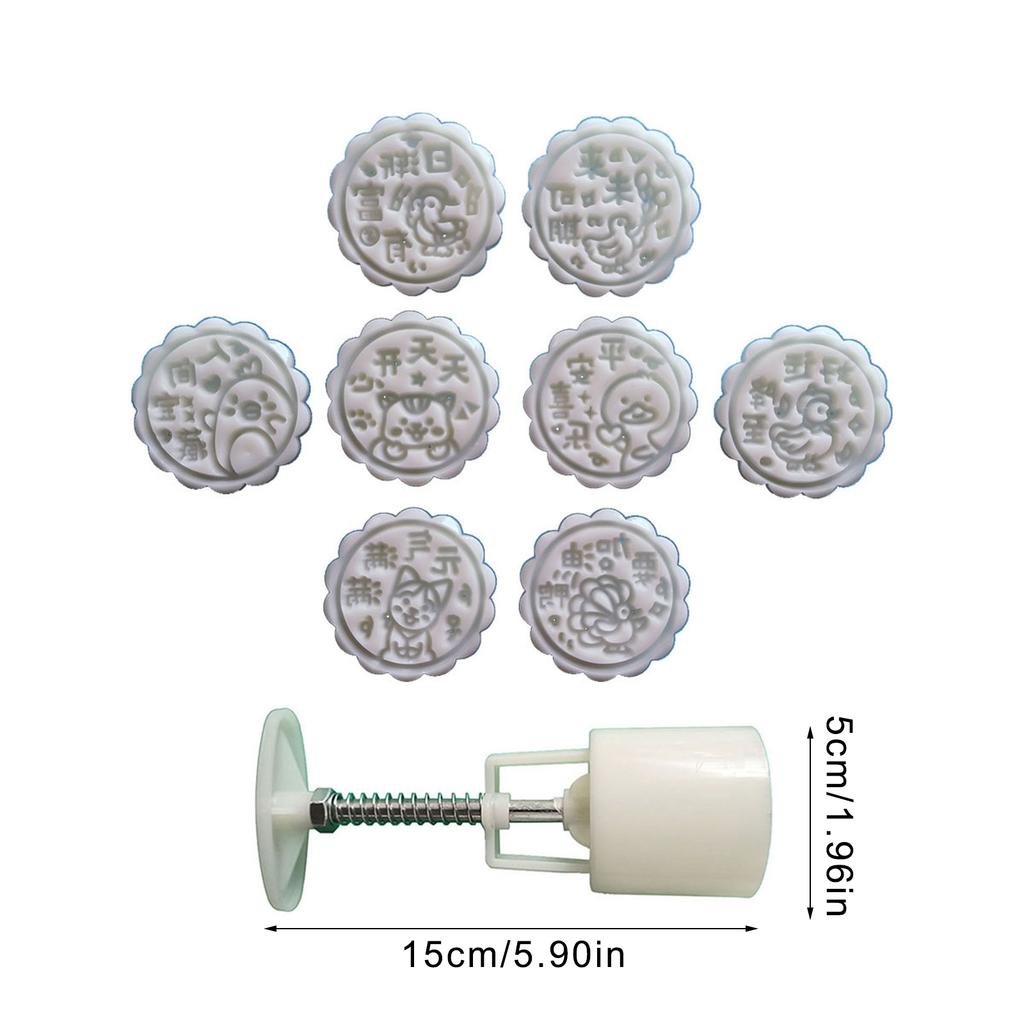Hand Pressed Mooncakes Mold Bean Pastes Cake Mould Festival ABS Plastic Pastries Mould Kitchen Dessert Baking Supplies