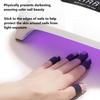 Black Nail Art Masking Tape, Light Blocking Film for Gel Curing UV Protecton Finger Tapes Manicure Tools