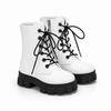 1/8 Scale Doll Shoes 1 Pair Fashion Cool OB22 Plastic High Ankle Boots for Kids Doll Play Collectible Gifts