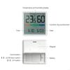 20RC Digitales LCD Thermometer Hygrometer Feuchtigkeitsmesser Raum Innen Uhr Magnet Genaues Feuchtigkeitsmessgerät Raumthermometer