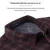 MONTAGUT Men's Winter Plaid Fleece-Lined Wool Blend Shirt