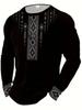Mexico Emblem Print Long Sleeve T-Shirt, Casual Fashion Tee